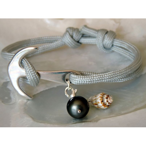 Ancre - Bracelet Véritable Perle de Tahiti