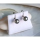 Perles d'Amour - Boucles d'Oreilles en Or Blanc et Véritables Perles de Tahiti