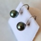 Bulles de Perles - Boucles d'Oreilles en Or Blanc et Perles de Tahiti