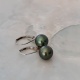 Bulles de Perles - Boucles d'Oreilles en Or Blanc et Perles de Tahiti