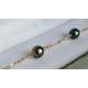 Poerani - Bracelet en Or Jaune et Perles de Tahiti