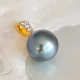Bleue des Iles - Pendentif Or, Diamants et Véritable Perle de Tahiti