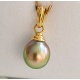 Perle d'Or - Pendentif Or Jaune et Perle de Tahiti