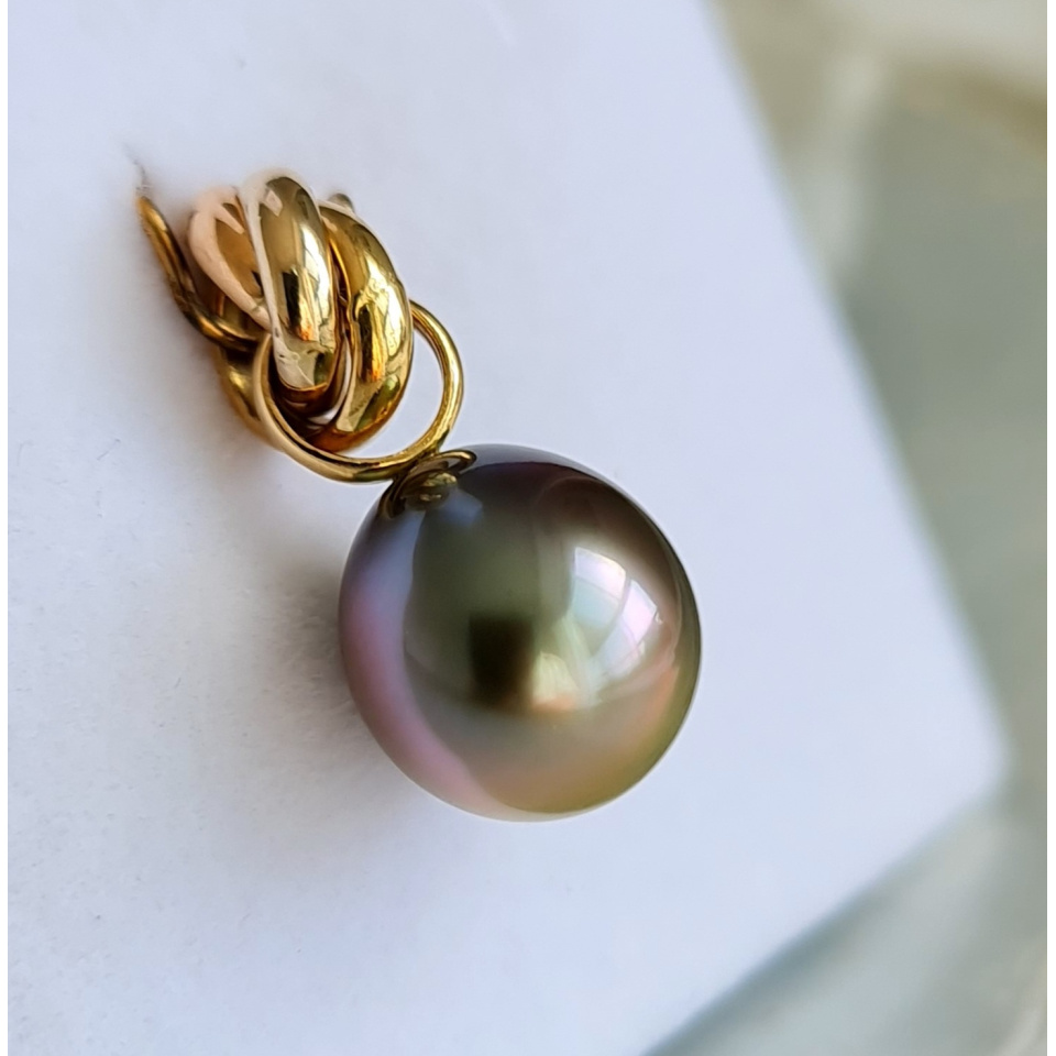 Bulle de Perle - Pendentif 3 Ors et Perle de Tahiti