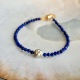 Lapis Lazuli et Keshi - Bracelet Véritable Pierres fines et keshi de Tahiti