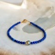 Lapis Lazuli et Keshi - Bracelet Véritable Pierres fines et keshi de Tahiti