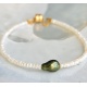 Perles d'eau douce et Keshi - Bracelet Véritable Pierres fines et keshi de Tahiti