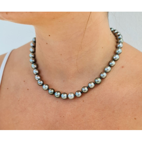Poerava Perles d'Ô - Collier en Véritables Perles de Tahiti
