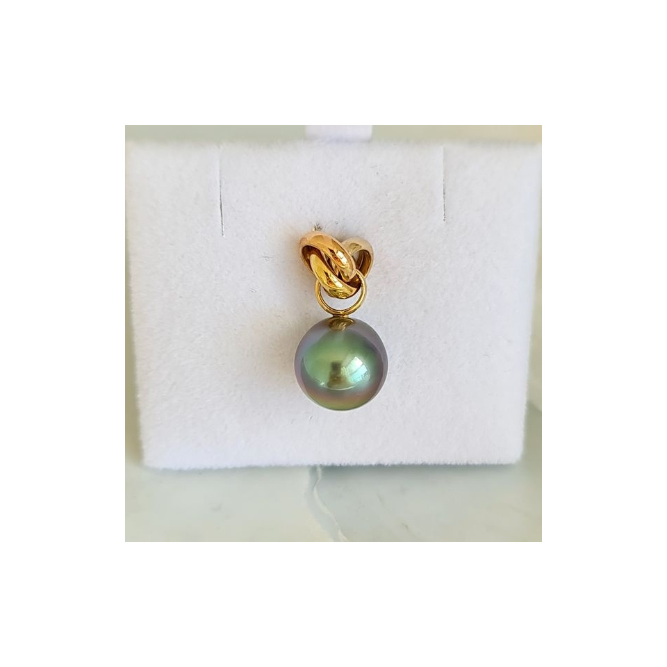 Bulle de Perle - Pendentif 3 Ors et Perle de Tahiti