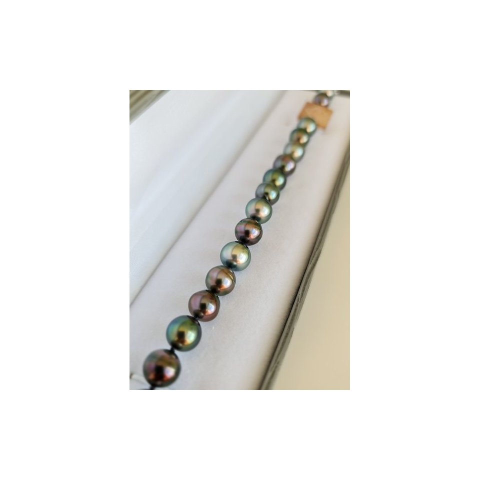 Manuia - Bracelet en Véritables Perles de Tahiti