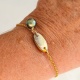 Moorea - Bracelet Gold filled 14 carats et Keshis de Tahiti
