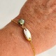 Moorea - Bracelet Gold filled 14 carats et Keshis de Tahiti