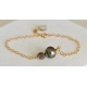 Moorea - Bracelet Gold filled 14 carats et Perle de Tahiti