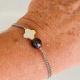 Manihi - Bracelet Argent et Véritable Perle de Tahiti