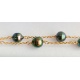 Arc-En-Ciel - Bracelet en Gold filled 14 carats et Véritables Perles de Tahiti
