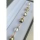 Perles d'Or - Bracelet en Or laminé 14 carats et Véritables Perles de Tahiti