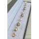 Perles d'Or - Bracelet en Or laminé 14 carats et Véritables Perles de Tahiti