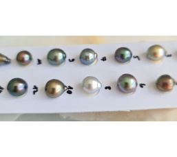 P9N8 - Véritable Perle de Culture de Tahiti d'Exception
