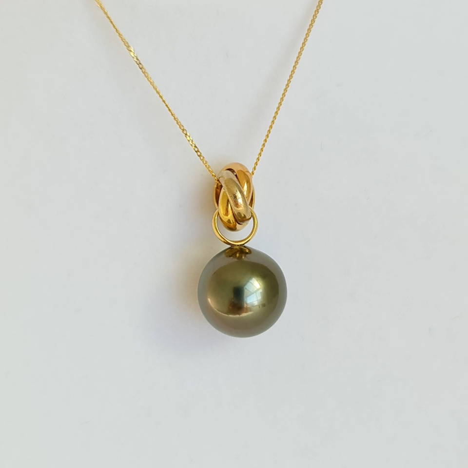 Bulle de Perle - Pendentif 3 Ors et Perle de Tahiti