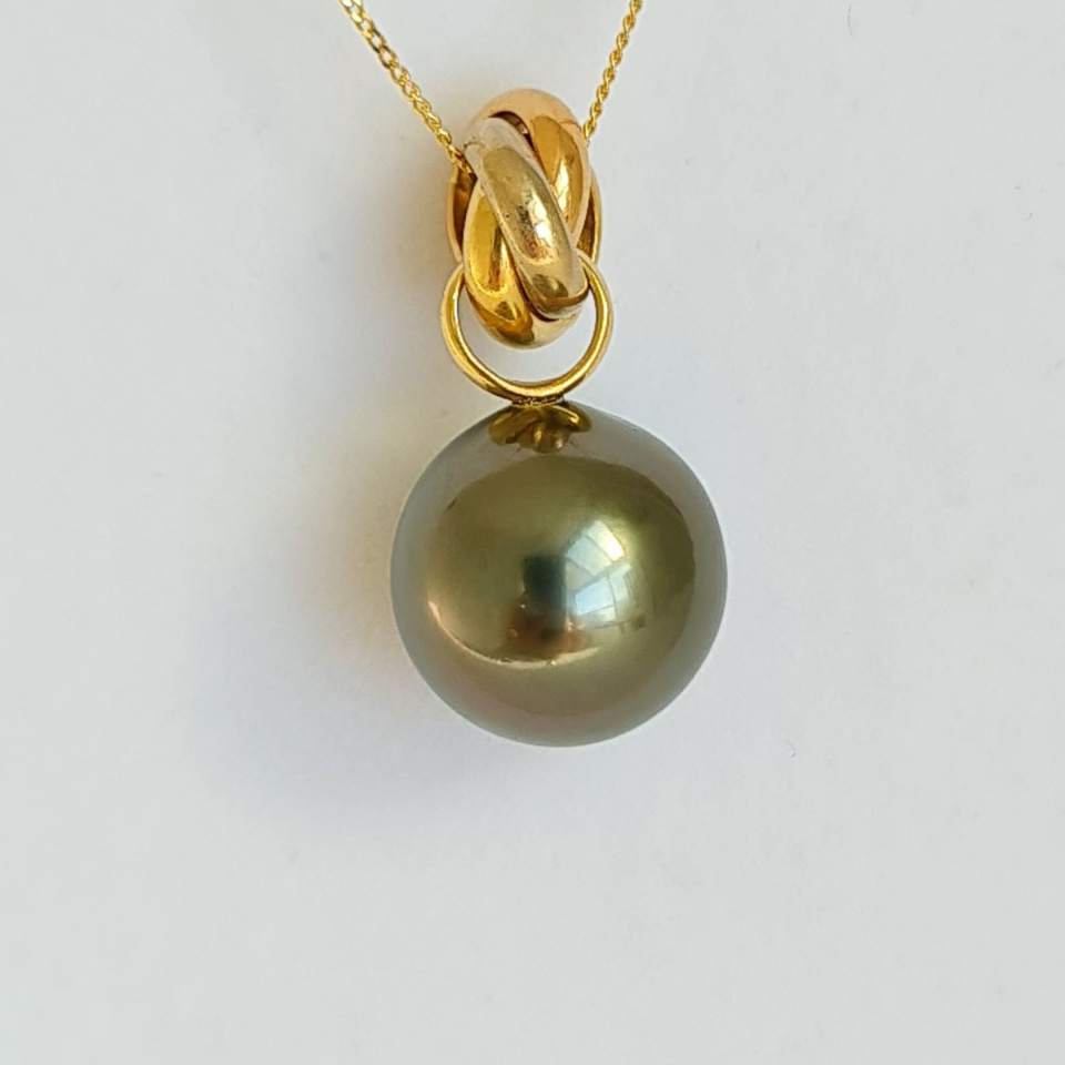 Bulle de Perle - Pendentif 3 Ors et Perle de Tahiti