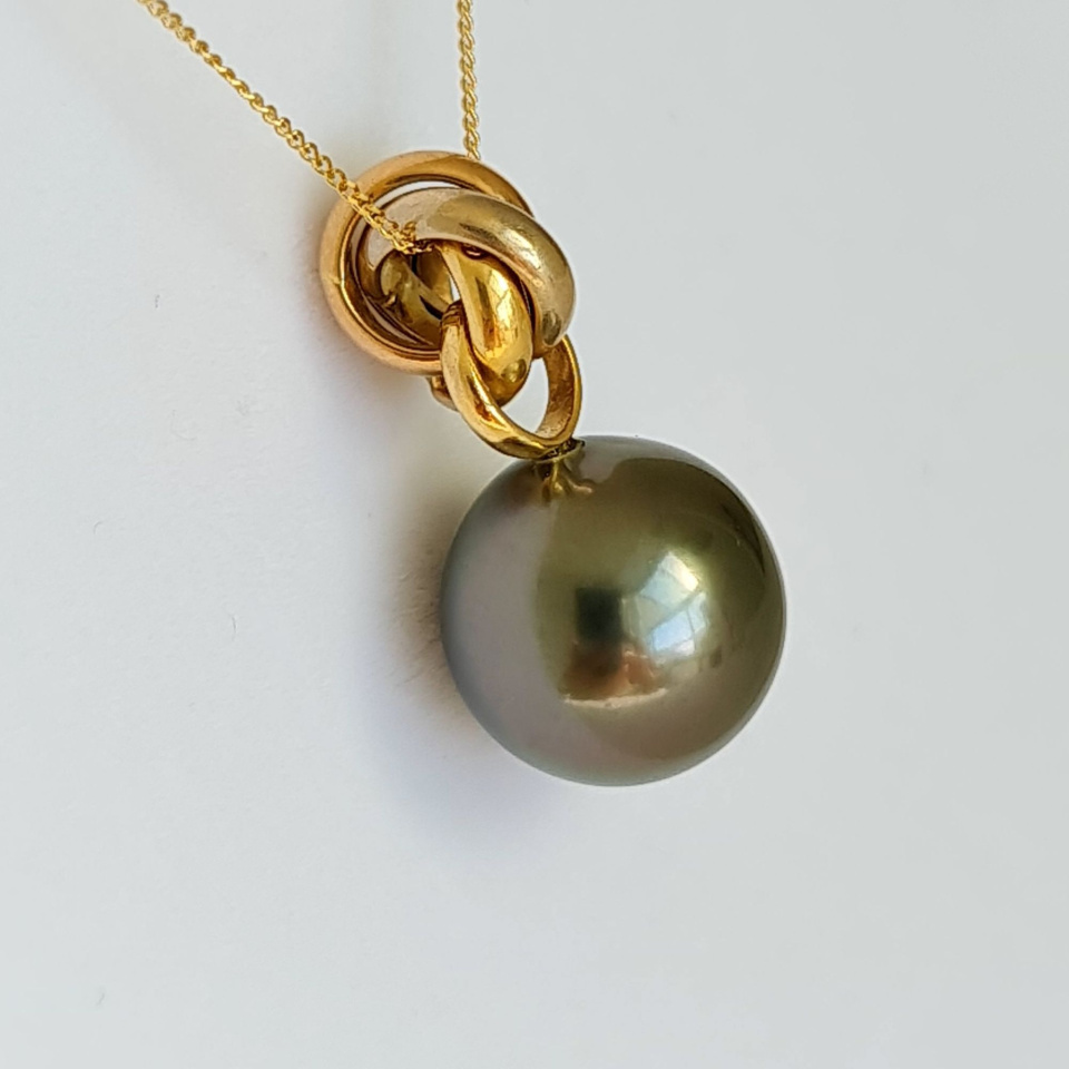 Bulle de Perle - Pendentif 3 Ors et Perle de Tahiti