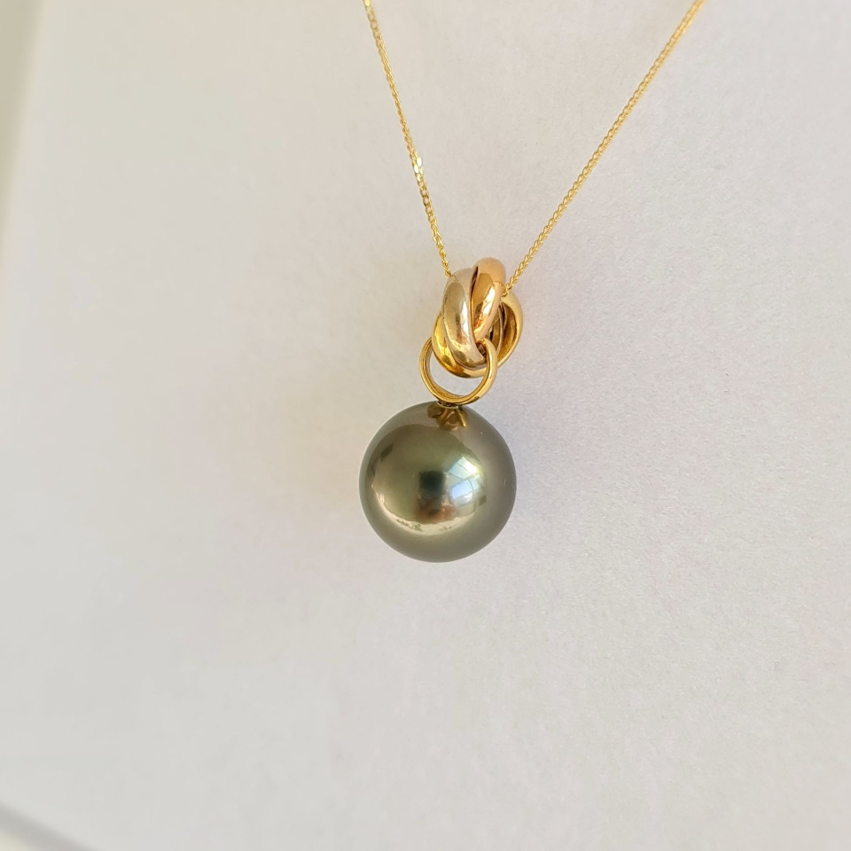 Bulle de Perle - Pendentif 3 Ors et Perle de Tahiti