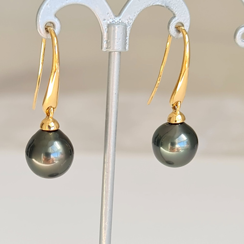 Soleils Noirs - BO Or Jaune 18 carats et Perles de Tahiti