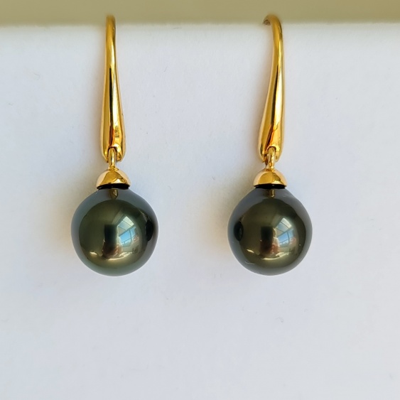 Soleils Noirs - BO Or Jaune 18 carats et Perles de Tahiti