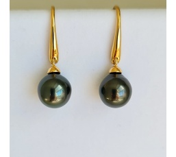 Soleils Noirs - BO Or Jaune 18 carats et Perles de Tahiti