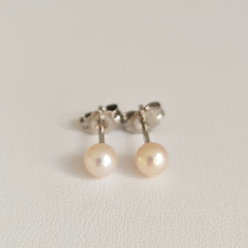 Les intemporelles - Boucles d'Oreilles Argent et Perles de culture 4,8 mm