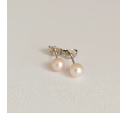 Les intemporelles - Boucles d'Oreilles Argent et Perles de culture 5,6 mm