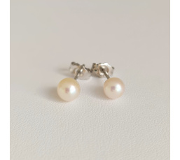 Les intemporelles - Boucles d'Oreilles Argent et Perles de culture 6 mm