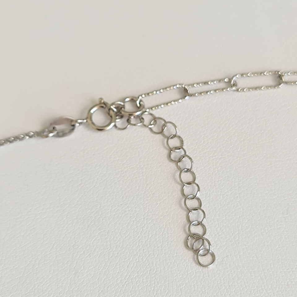 Poema - Collier Argent rhodié et Perle de Tahiti d'exception