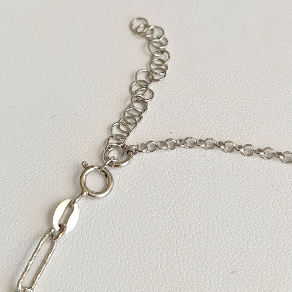 Poehina - Collier Argent rhodié et Véritable Perle de Tahiti