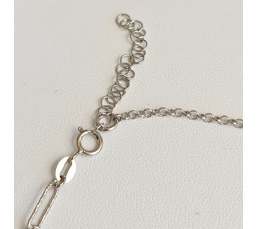 Poehina - Collier Argent rhodié et Véritable Perle de Tahiti