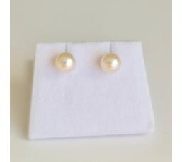 Au soleil Levant - Boucles d'Oreilles en Or Jaune et Perles Akoyas du Japon