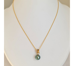 Bulle de Perle - Pendentif 3 Ors et Perle de Tahiti d'Exception