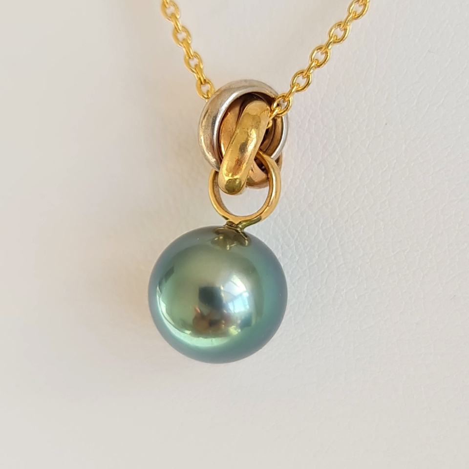 Bulle de Perle - Pendentif 3 Ors et Perle de Tahiti d'Exception
