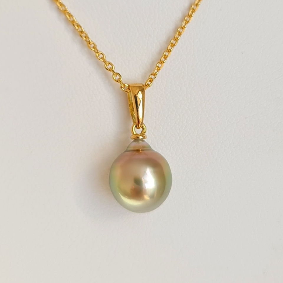 Belle de Jour - Pendentif Or Jaune et Perle de Tahiti d'Exception