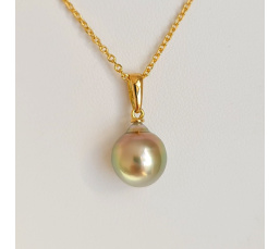 Belle de Jour - Pendentif Or Jaune et Perle de Tahiti d'Exception
