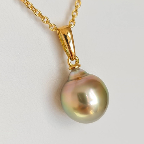 Belle de Jour - Pendentif Or Jaune et Perle de Tahiti d'Exception