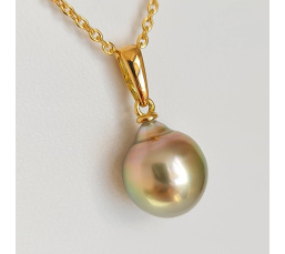 Belle de Jour - Pendentif Or Jaune et Perle de Tahiti d'Exception