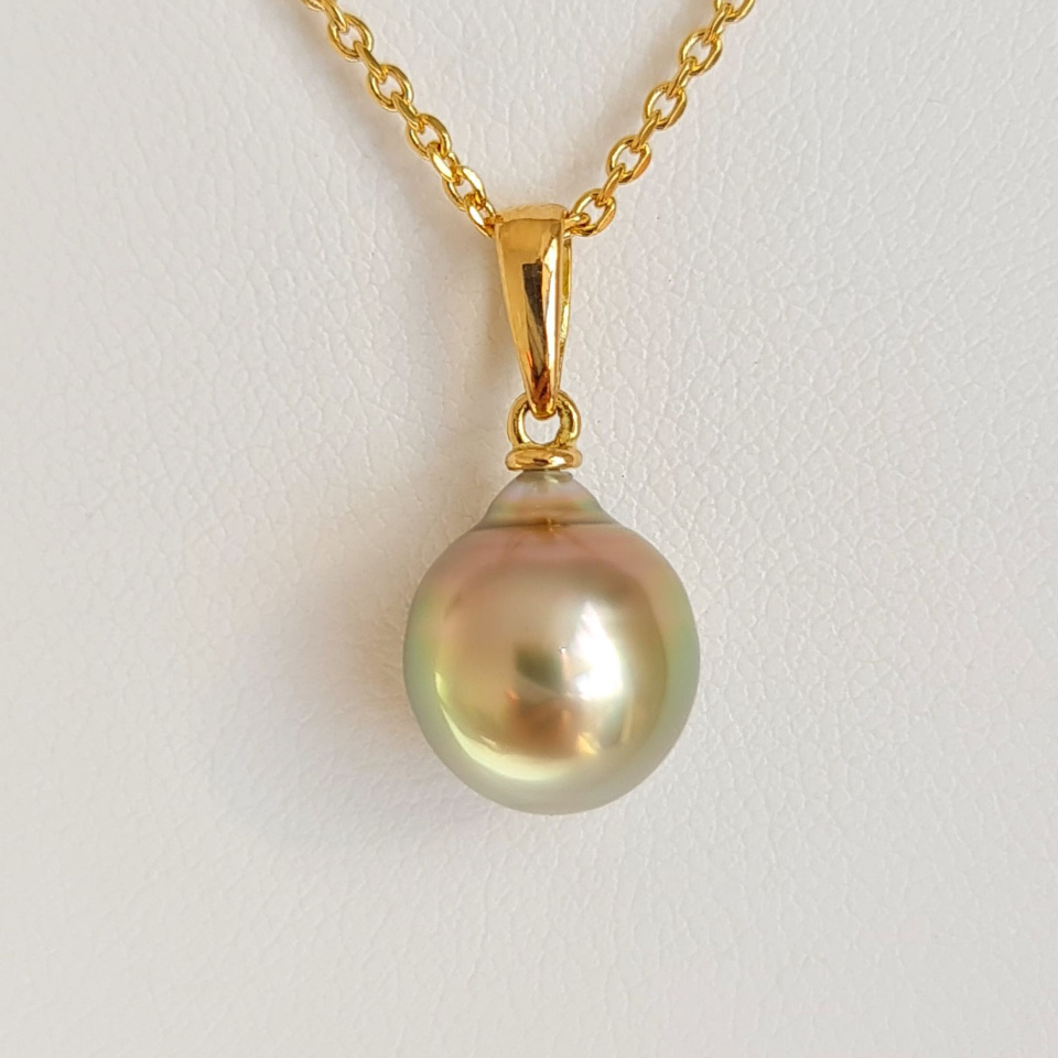 Belle de Jour - Pendentif Or Jaune et Perle de Tahiti d'Exception