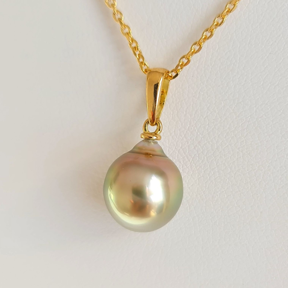 Belle de Jour - Pendentif Or Jaune et Perle de Tahiti d'Exception