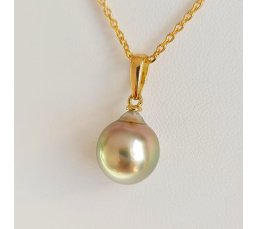 Belle de Jour - Pendentif Or Jaune et Perle de Tahiti d'Exception
