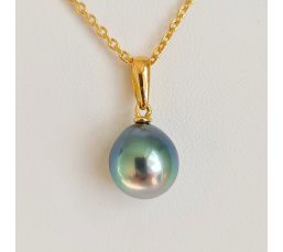 Belle de Jour - Pendentif Or Jaune et Perle de Tahiti d'Exception