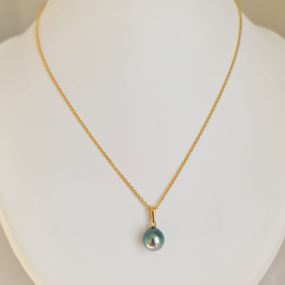 Belle de Jour - Pendentif Or Jaune et Perle de Tahiti d'Exception