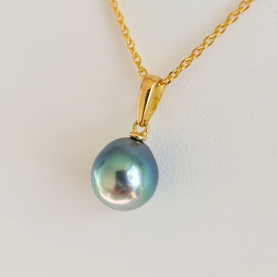 Belle de Jour - Pendentif Or Jaune et Perle de Tahiti d'Exception