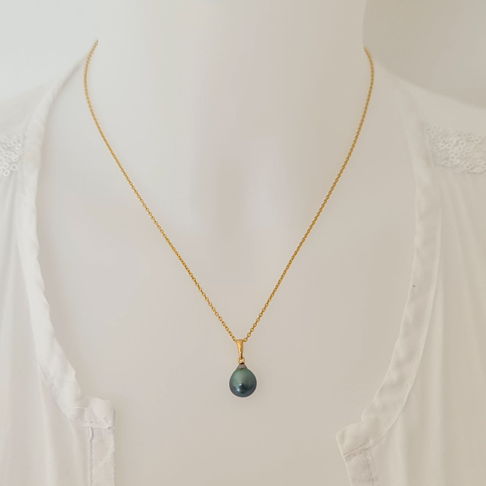 Belle de Jour - Pendentif Or Jaune et Perle de Tahiti d'Exception