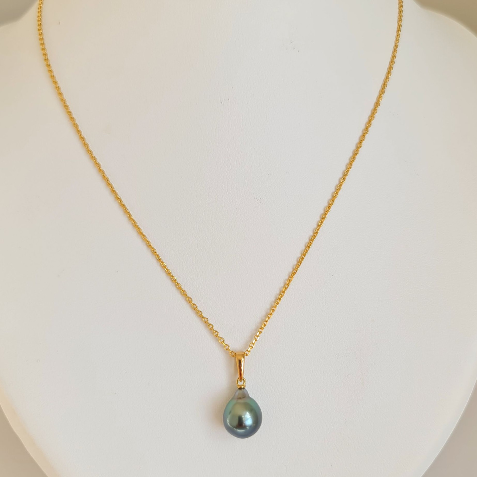 Belle de Jour - Pendentif Or Jaune et Perle de Tahiti d'Exception